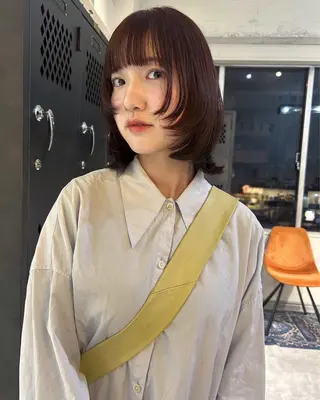 ミディアム 薄暮 マツイ レンのヘアスタイル