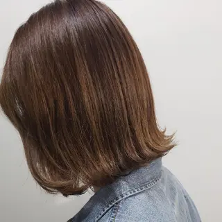 ミディアム カラー 饒平名 知也のヘアスタイル