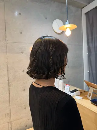 ミディアム 🌿朝5分でお洒落 パーマスタイル🌿のヘアスタイル