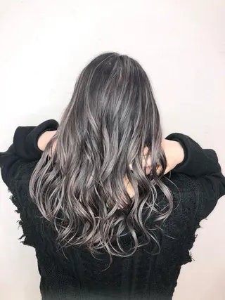 ロング 太白区/白髪ぼかし ハイライト/千葉達人のヘアスタイル