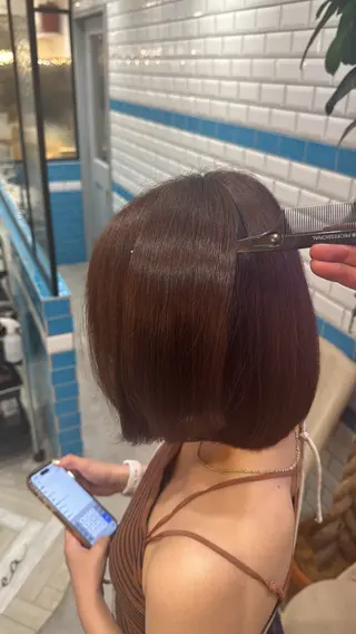 ショート カラー 絶対垢抜けレイヤー/ 透明感カラーリョウヤのヘアスタイル