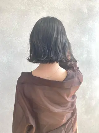 ミディアム 立野 希沙のヘアスタイル