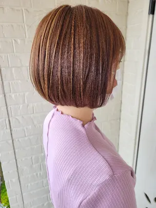 ショート カラー 清水 沙織のヘアスタイル
