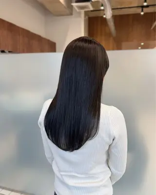 ミディアム カラー 縮毛矯正+モテカラー 🎀✨MIHOのヘアスタイル