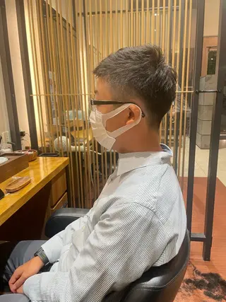 ショート メンズ 髙田 千華 髪質改善ストレートのヘアスタイル