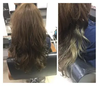 ロング カラー ヘアアレンジ 烏山 達也のヘアスタイル