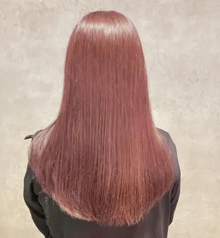 セミロング カラー スキバサミを使わない カット🌼唯🌼のヘアスタイル