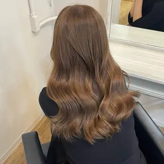 ミディアム カラー オリーブカラー 特化　　kaiのヘアスタイル