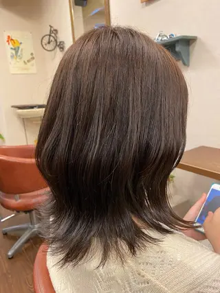 セミロング カラー liL  hair サトウリョウタのヘアスタイル