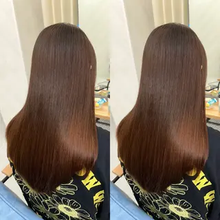 ロング パーマ ヘアアレンジ 髪質改善🩵縮毛矯正 代々木/木下のヘアスタイル