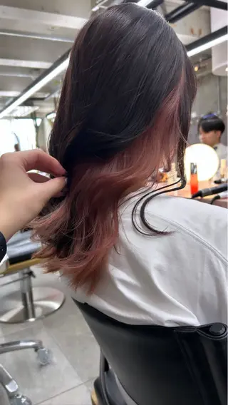 セミロング カラー 髪質改善カラー🦋 レイヤー/ナカネのヘアスタイル