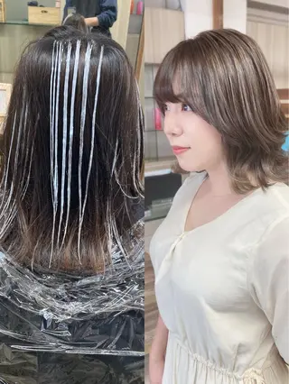 ミディアム カラー ✂️似合わせの魔術師 石田一樹✂️のヘアスタイル