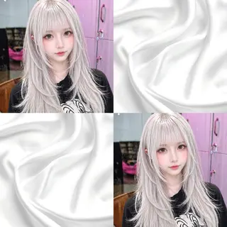 セミロング ブリーチ✖️レイヤー MANATO🎨🌈のヘアスタイル