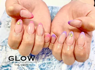 ロング ネイル NAIL SALON GLOWのネイルデザイン