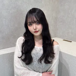 ロング カラー 💙韓国/ワンホン/ レイヤー💗Sayaのヘアスタイル