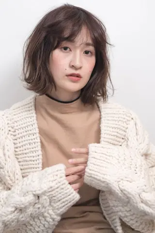 ミディアム カラー ヘアアレンジ AND THE BRICKS北川珠紀の眉毛・アイブロウイメージ