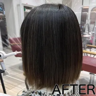 ミディアム カラー 長津 健一郎のヘアスタイル