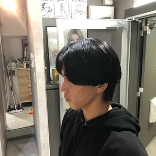 ショート パーマ 矢島颯哉/ハイトーン ブリーチカラー💎のヘアスタイル