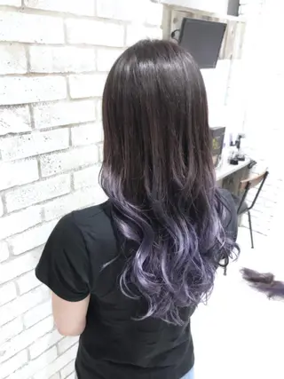 ロング カラー パーマ ヘアアレンジ メンズ キッズ ネイル マツエク・マツパ バレイヤージュ/ 髪質改善/渡邉悟🌱のヘアスタイル