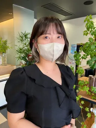 ミディアム カラー 髪質改善・縮毛・ 艶髪カラー　Maruのヘアスタイル