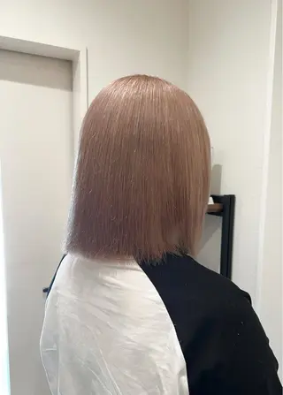 ミディアム カラー 和夢/メンズカット/ パーマ/ハイトーンのヘアスタイル