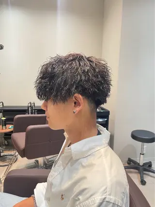 ショート パーマ ダウンパーマ/ 韓流ヘア/下栃棚渚のヘアスタイル