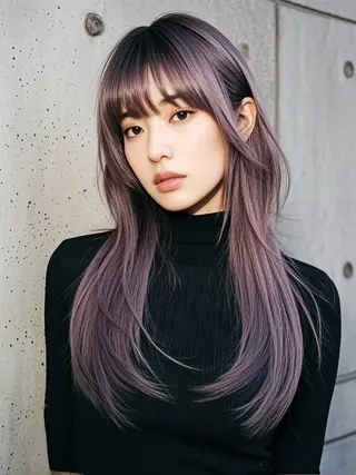 ロング ウルフカット 811 大阪梅田 ウルフのヘアスタイル