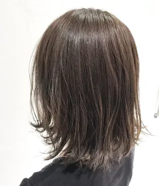 ミディアム カラー パーマ ヘアアレンジ ネイル マツエク・マツパ 韓国ヘア/レイヤー /透明感カラー❤️のヘアスタイル
