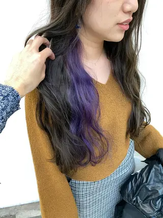 ロング カラー 東條 克義のヘアスタイル