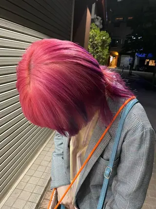 ミディアム レイヤー/透けカラー ✨KANAのヘアスタイル