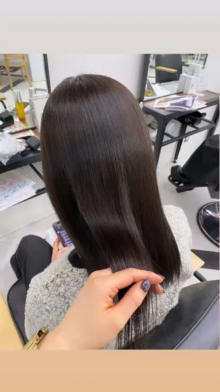セミロング カラー けいこ🍊ニュアンス ネイル/個性派ネイルのネイルデザイン