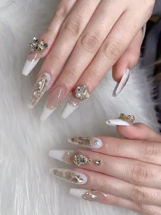 セミロング ネイル 《LB》ラブリエ Nail&eyeのマツエク・マツパデザイン