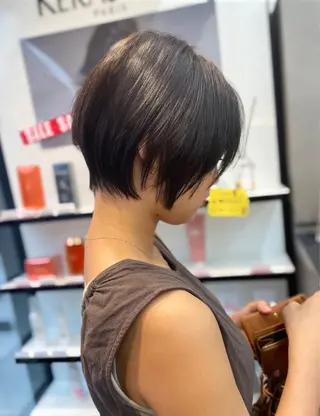 ショート カラー 縮毛矯正ボブ/ 髪質改善/カットのヘアスタイル