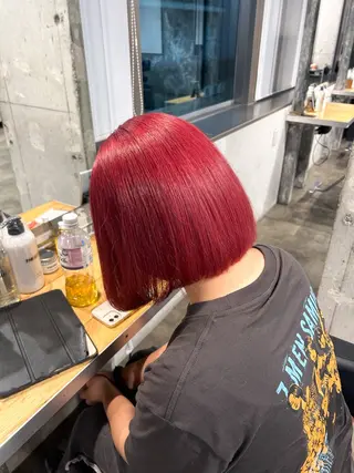 ショート カラー 【縮毛矯正ブリーチ】 MANATO🌈のヘアスタイル