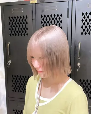 ミディアム カラー 色落ち綺麗透明感カラ /ボブ/ナカツヒカルのヘアスタイル