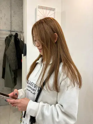 ロング カラー eri kinjoのヘアスタイル