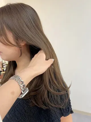 ロング カラー トレンドと似合わせ/ マンツーマン/西上楓のヘアスタイル