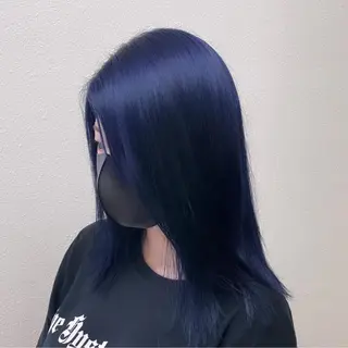ミディアム カラー パーマ ヘアアレンジ メンズ キッズ ネイル マツエク・マツパ 切りっぱなしヘアボブ ミディアムヘアRYOのヘアスタイル