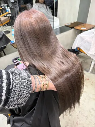 ミディアム カラー AiM エイム　韓国レイヤーのヘアスタイル