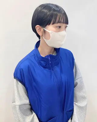 ショート 石山 /切りっぱなしボブのヘアスタイル