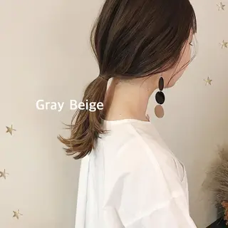 セミロング カラー 市川 千夏のヘアスタイル