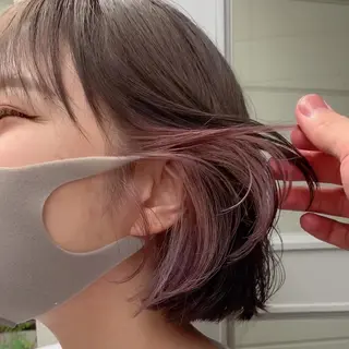 ショート カラー 大人可愛い透明感🌟 小顔・韓国髪🌟野中のヘアスタイル