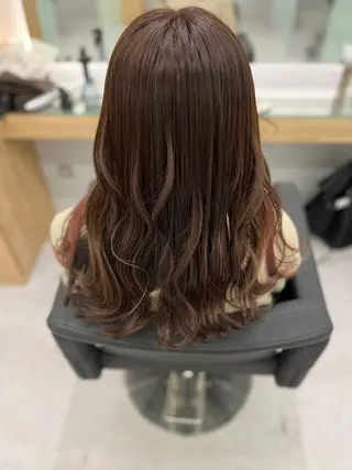ロング 川畑 花菜のヘアスタイル