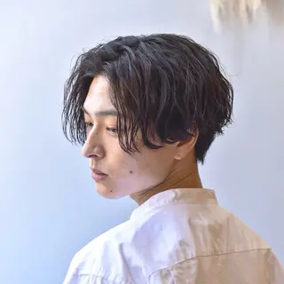 ショート パーマ メンズ 店長⚜️メンズカット パーマ⚜️則次亮哉のヘアスタイル