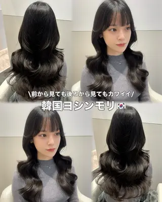 セミロング カラー 🩷韓国ヘア/ヨシン モリ🩷Maikaのヘアスタイル