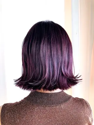 ミディアム カラー ヘアアレンジ レイヤー×ヘッドスパ ＊保田遥＊のヘアスタイル