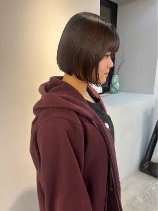 ショート rinka/暖色 ボブカットモデルのヘアスタイル