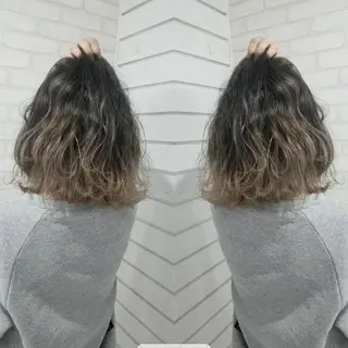 ミディアム 今中 小百合のヘアスタイル
