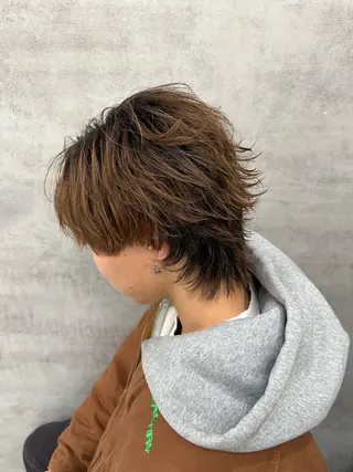 ミディアム カラー ヘアアレンジ メンズ メンズヘア静岡 ✂︎Ryuheiのヘアスタイル
