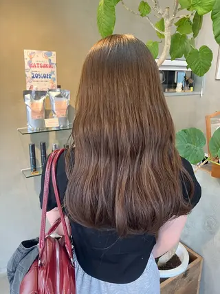 ロング カラー 【ツヤ髪特化】 スズキアキエのヘアスタイル